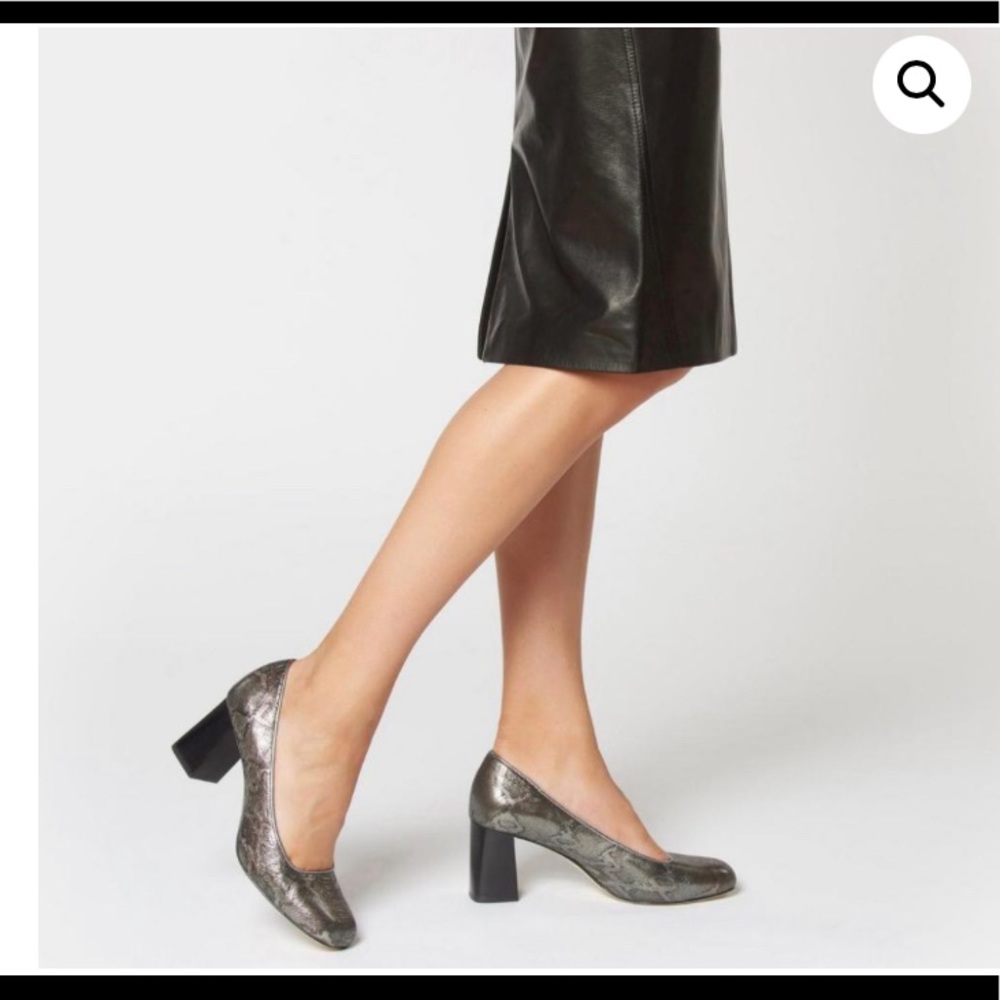 Etienne Aigner Heels | Dylan pump Ash metallic snake – Womens